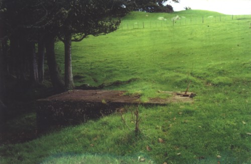 Where the pumpshed had been during the war